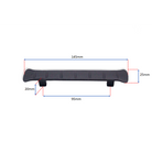Flamingo Pull Handle 145mm Matt Black-Cabinet Handles-Yester Home