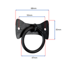 Flamingo Ring Drop Pull Matt Black-Ring Drop Pulls-Yester Home
