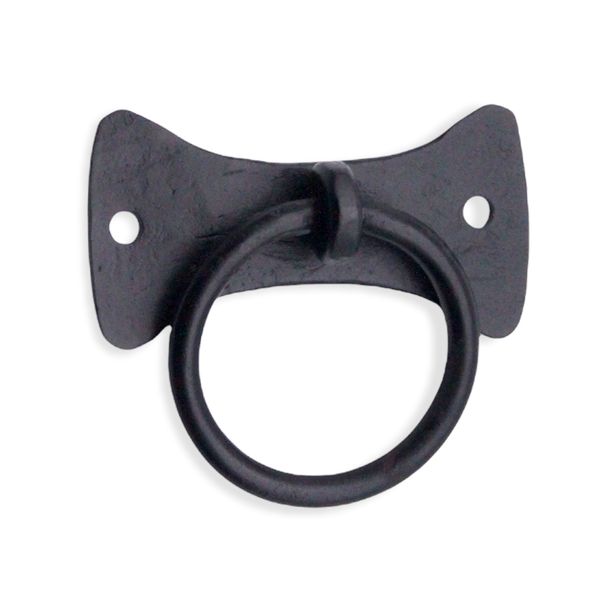 Flamingo Ring Drop Pull Matt Black-Ring Drop Pulls-Yester Home