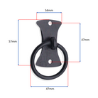 Flutur Ring Drop Pull Matt Black-Ring Drop Pulls-Yester Home