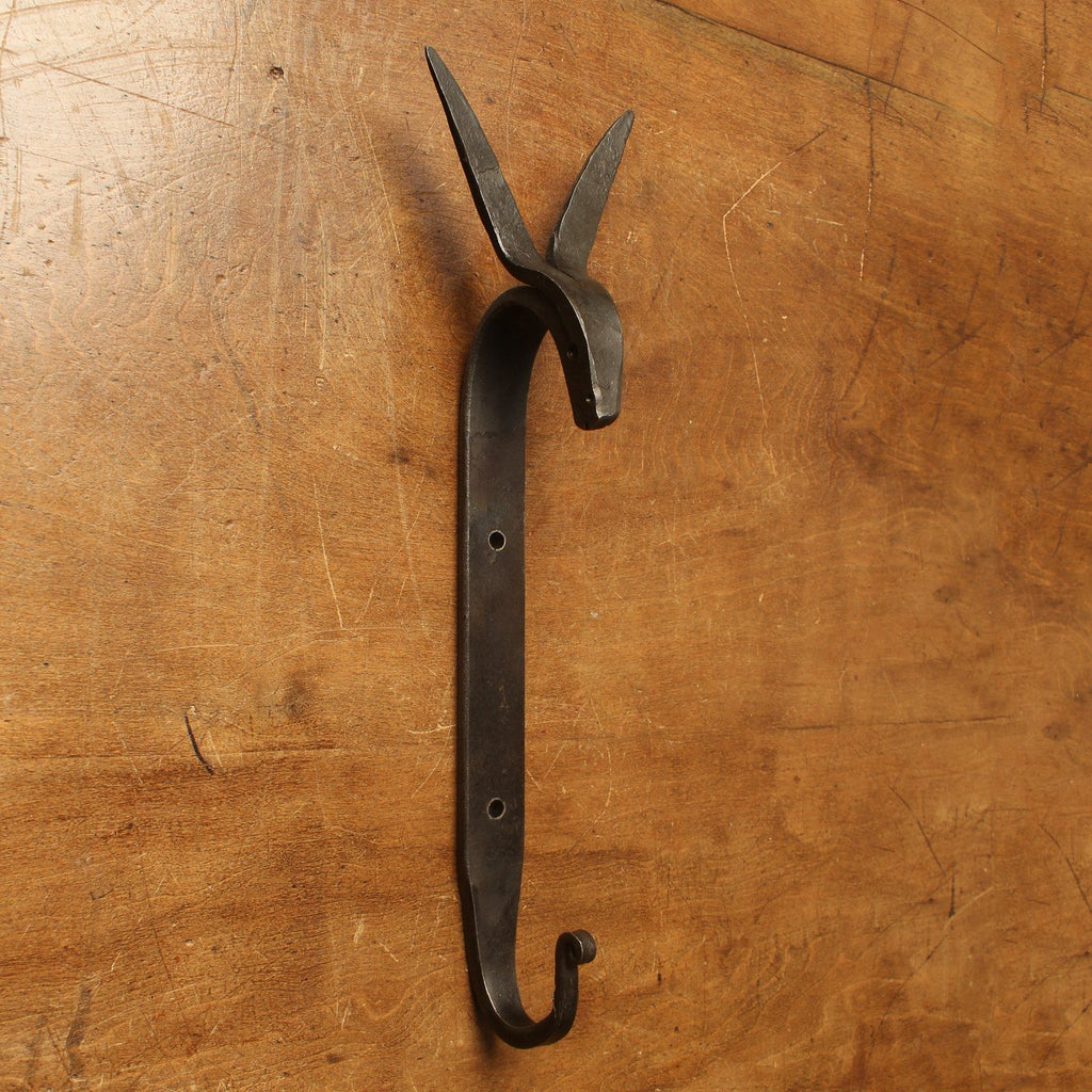 Forged Iron Gazelle Hook-Coat Hooks-Yester Home