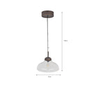 Fovant Fluted Glass Pendant Light | Antique Bronze - Pendant & Ceiling Lights - Garden Trading - Yester Home
