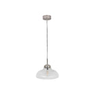 Fovant Fluted Glass Pendant Light | Satin Nickel - Pendant & Ceiling Lights - Garden Trading - Yester Home