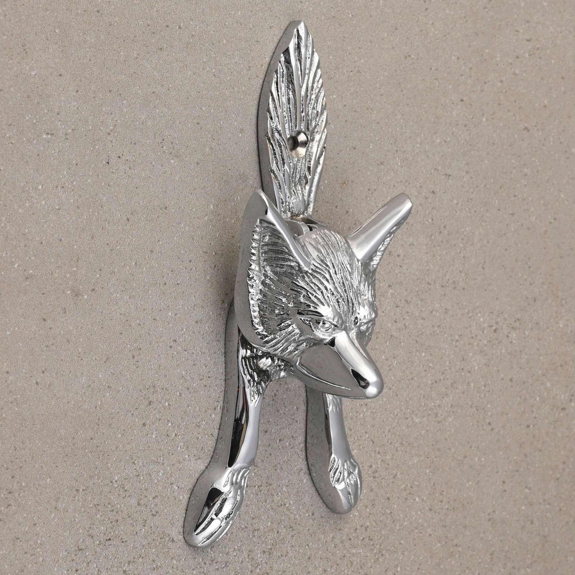 Fox Door Knocker | Solid Brass-Door Knocker-Yester Home