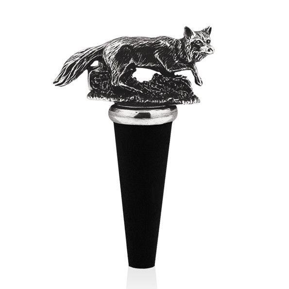 Fox Pewter Wine Bottle Stopper-Wine Bottle Stopper-Yester Home