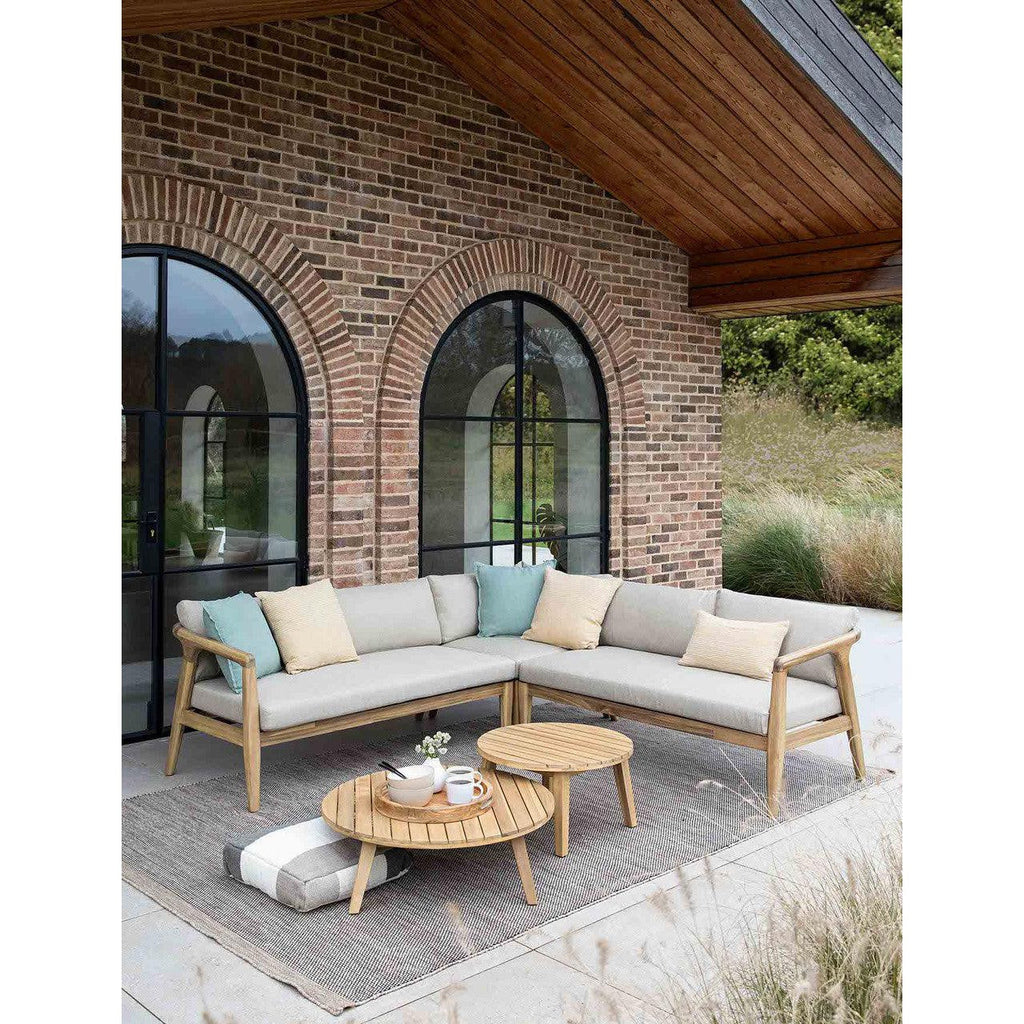 Froxfield Corner Sofa | Dark Natural-Outdoor Sofas & Sets-Yester Home