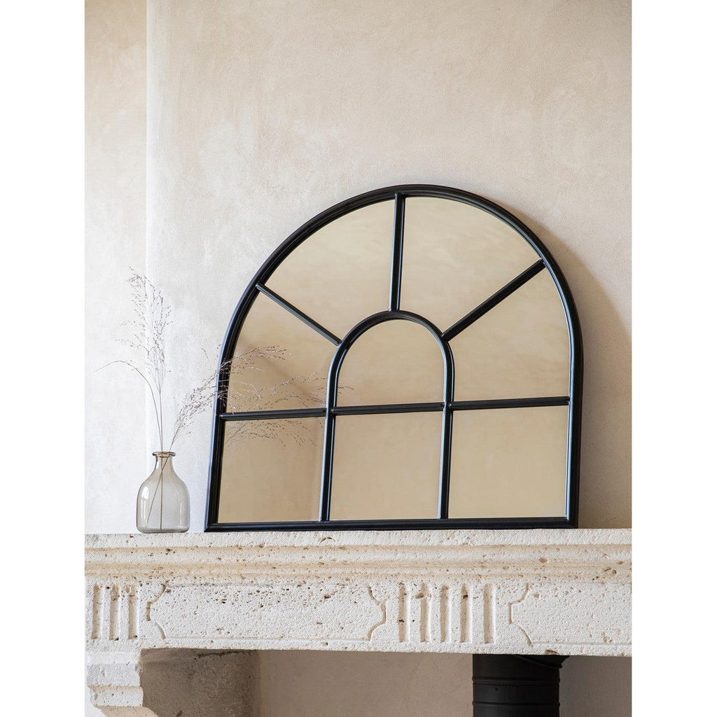 Fulbrook Arched Wall Mirror, 80x90cm - Steel-Mirrors-Yester Home