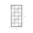 Fulbrook Leaning Mirror, 180x90cm - Steel-Mirrors-Yester Home