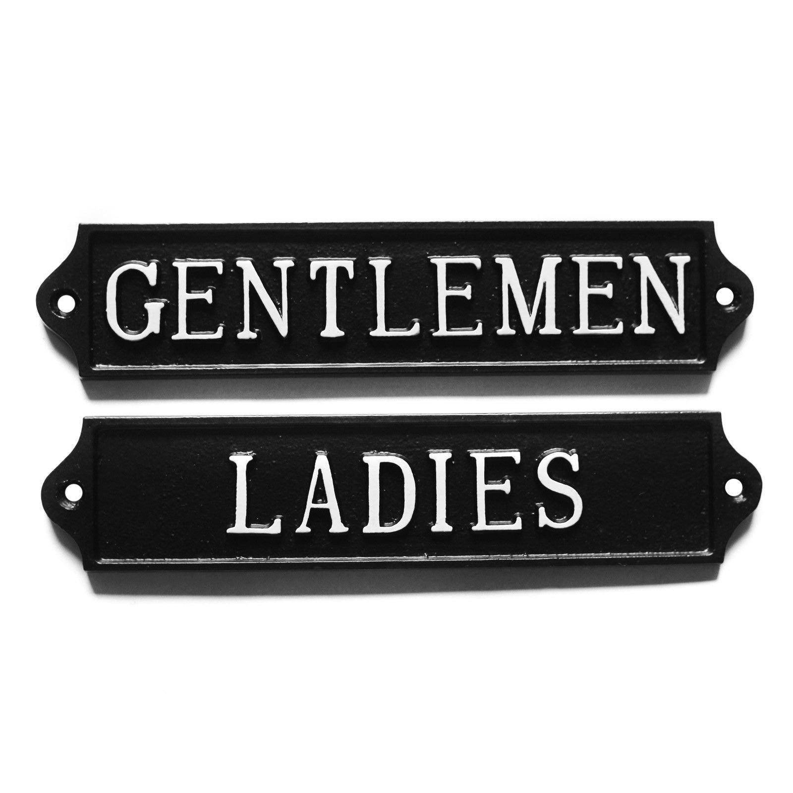 Gentlemen & Ladies Toilet Door Signs-Toilet Sign-Yester Home