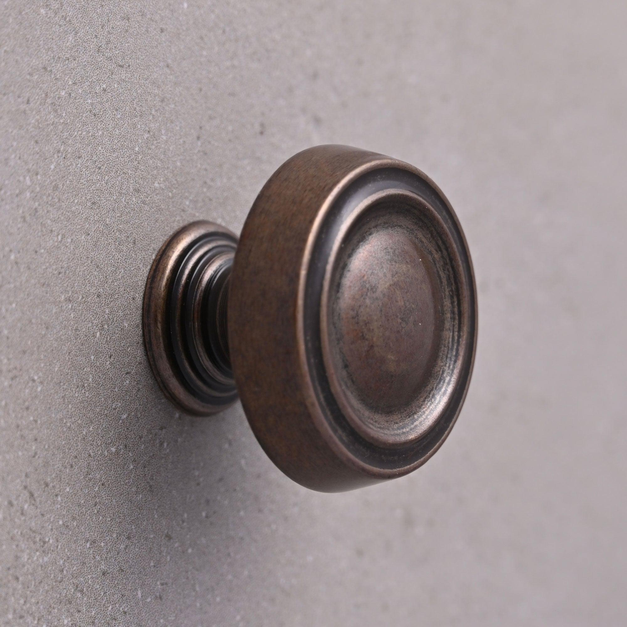 Georgian Brass Cabinet Knob-Cabinet Knobs-Yester Home