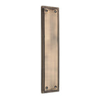 Georgian Finger Plate 285mm Antique Brass-Finger Plates & Letter Plates-Yester Home