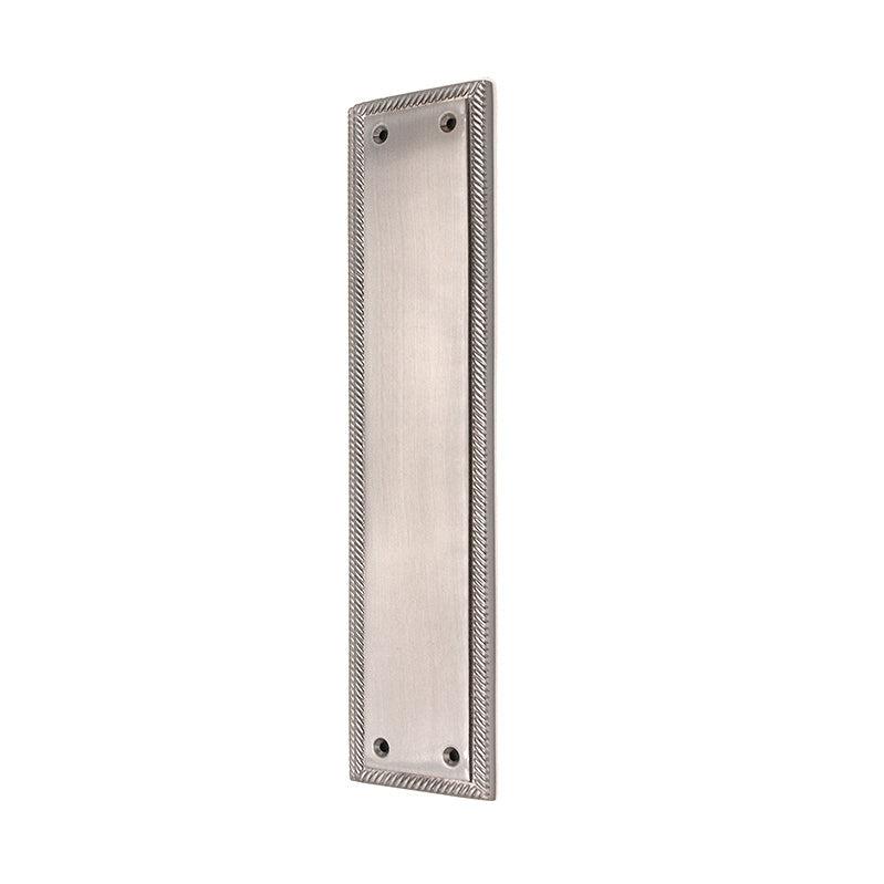Georgian Finger Plate 285mm Satin Chrome-Finger Plates & Letter Plates-Yester Home
