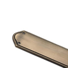 Georgian Half Round Finger Plate 295mm Antique Brass-Finger Plates & Letter Plates-Yester Home