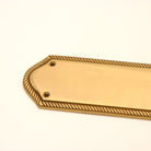 Georgian Half Round Finger Plate 295mm Polished Brass-Finger Plates & Letter Plates-Yester Home