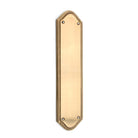 Georgian Half Round Finger Plate 295mm Satin Brass-Finger Plates & Letter Plates-Yester Home