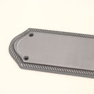 Georgian Half Round Finger Plate 295mm Satin Chrome-Finger Plates & Letter Plates-Yester Home