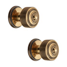 Georgian Solid Brass Door Knobs