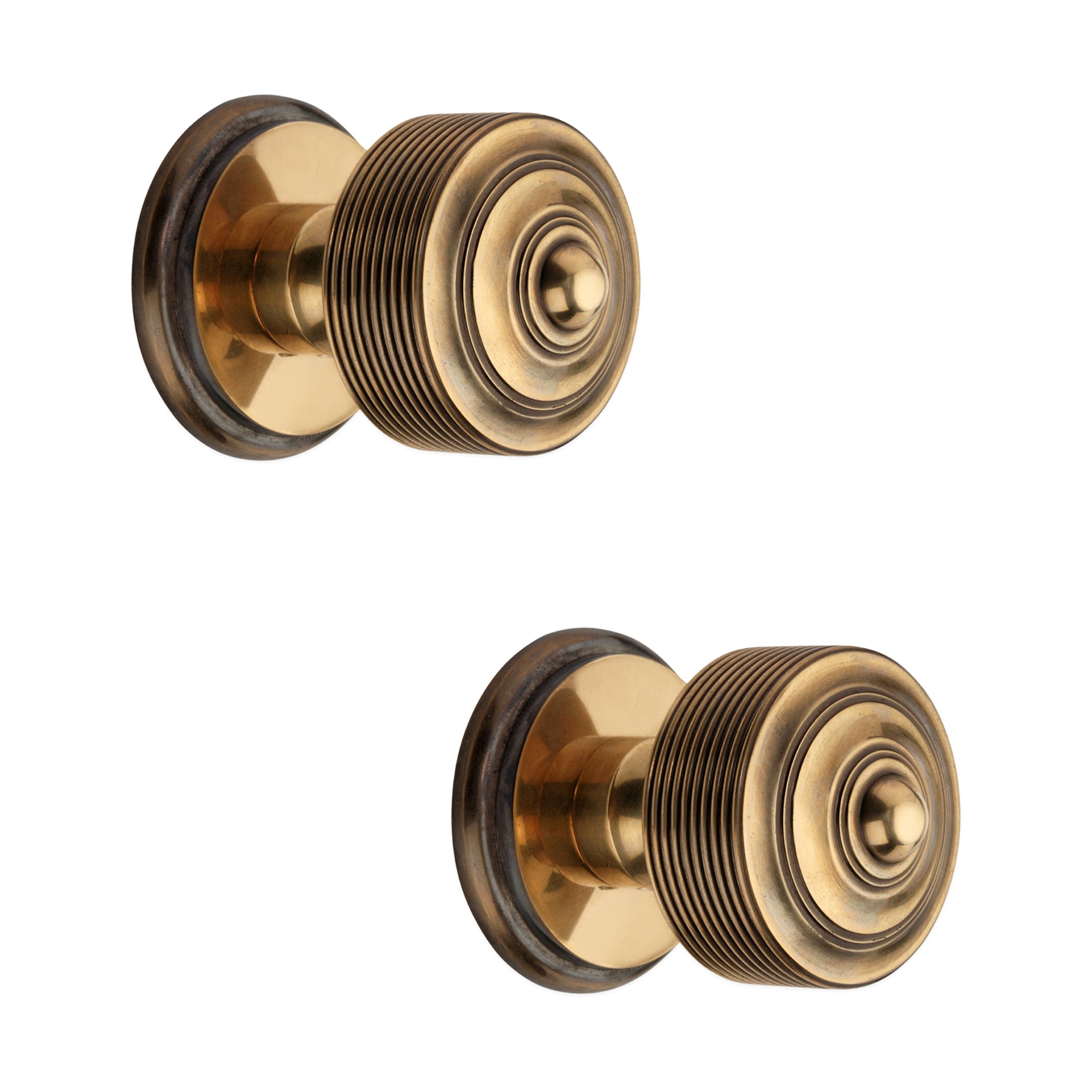 Georgian Solid Brass Door Knobs