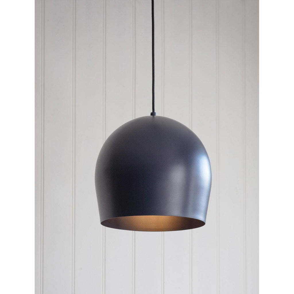Grafton Pendant Light in Ink - Steel-Pendant & Ceiling Lights-Yester Home