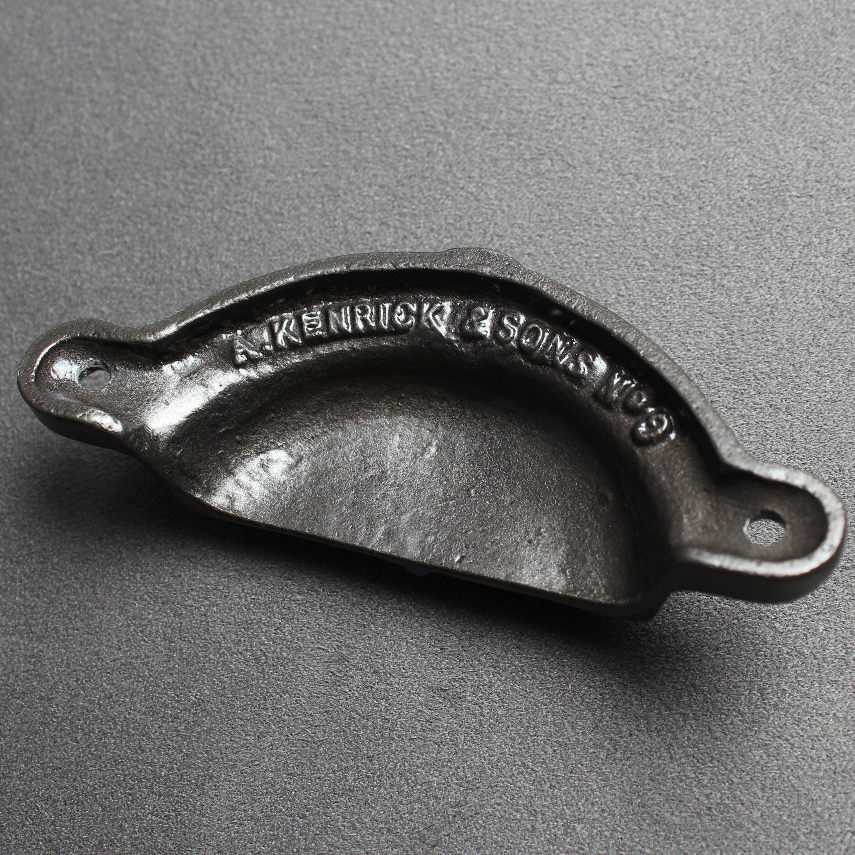 Green Man Cast Iron Cup Pull Handle-Drawer Pulls-Yester Home