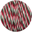 Green White & Red Twisted Fabric Braided Cable-Fabric Cable-Yester Home