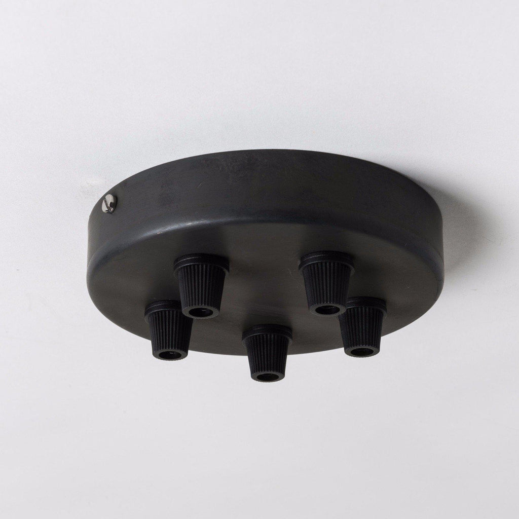 Gunmetal 100mm Ceiling Rose - All Outlet Options-Ceiling Rose-Yester Home