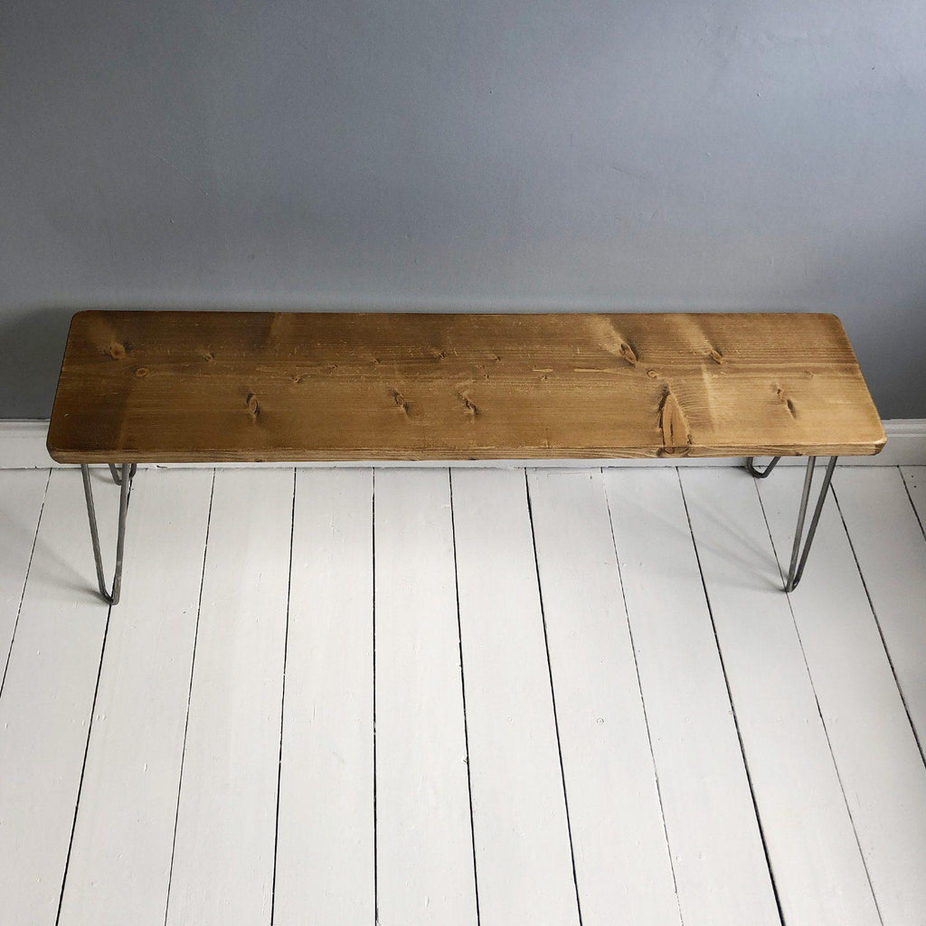 Hairpin Scaffold Bench-Furniture-Yester Home