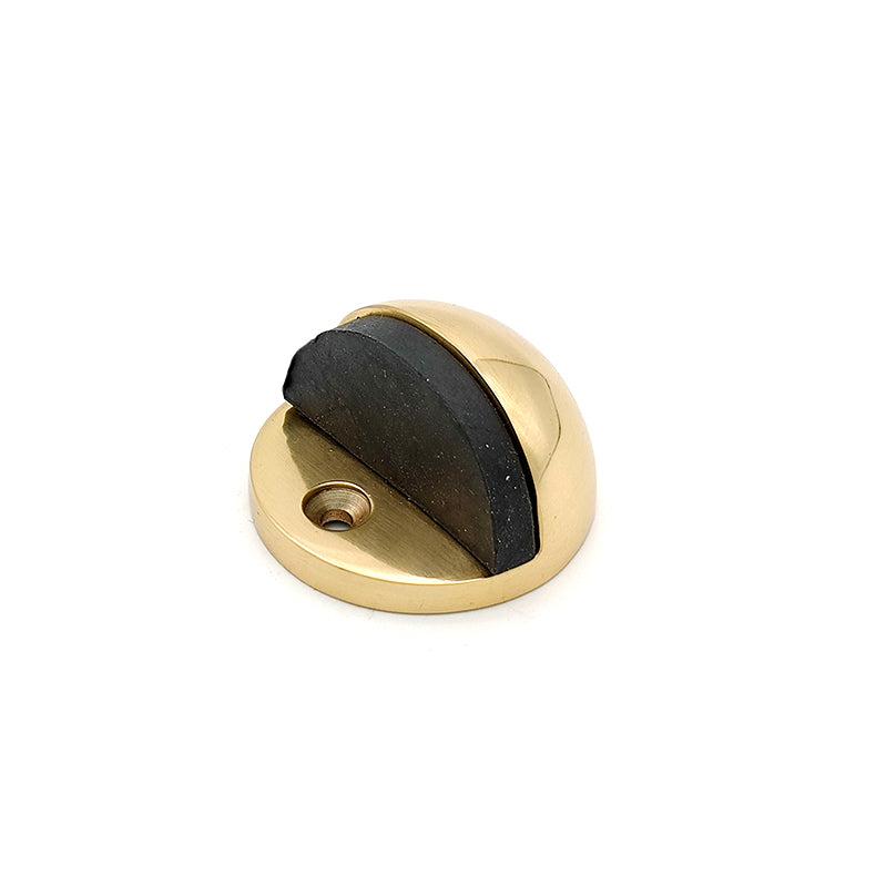 Half Moon Door Stopper Polished Brass-Door Stops-Yester Home