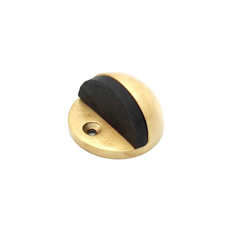 Half Moon Door Stopper Satin Brass-Door Stops-Yester Home
