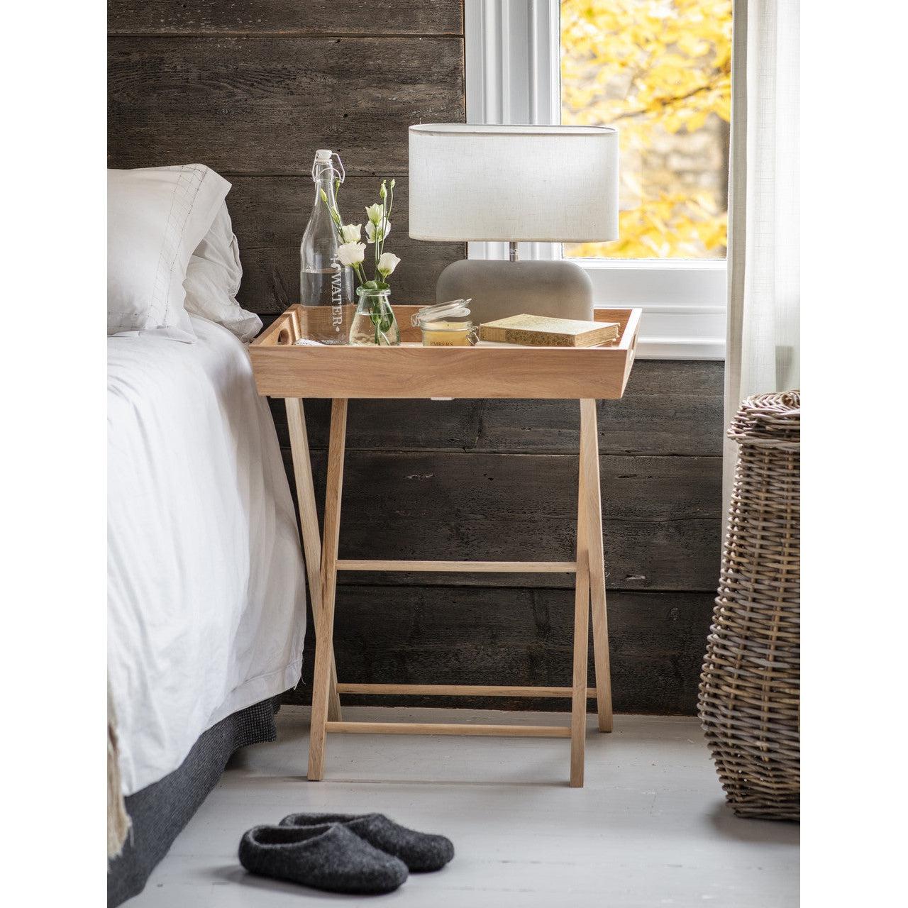 Hambledon Butlers Tray - Oak-Coffee & Side Tables-Yester Home