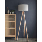 Hambledon Floor Lamp - Oak-Floor Lights-Yester Home