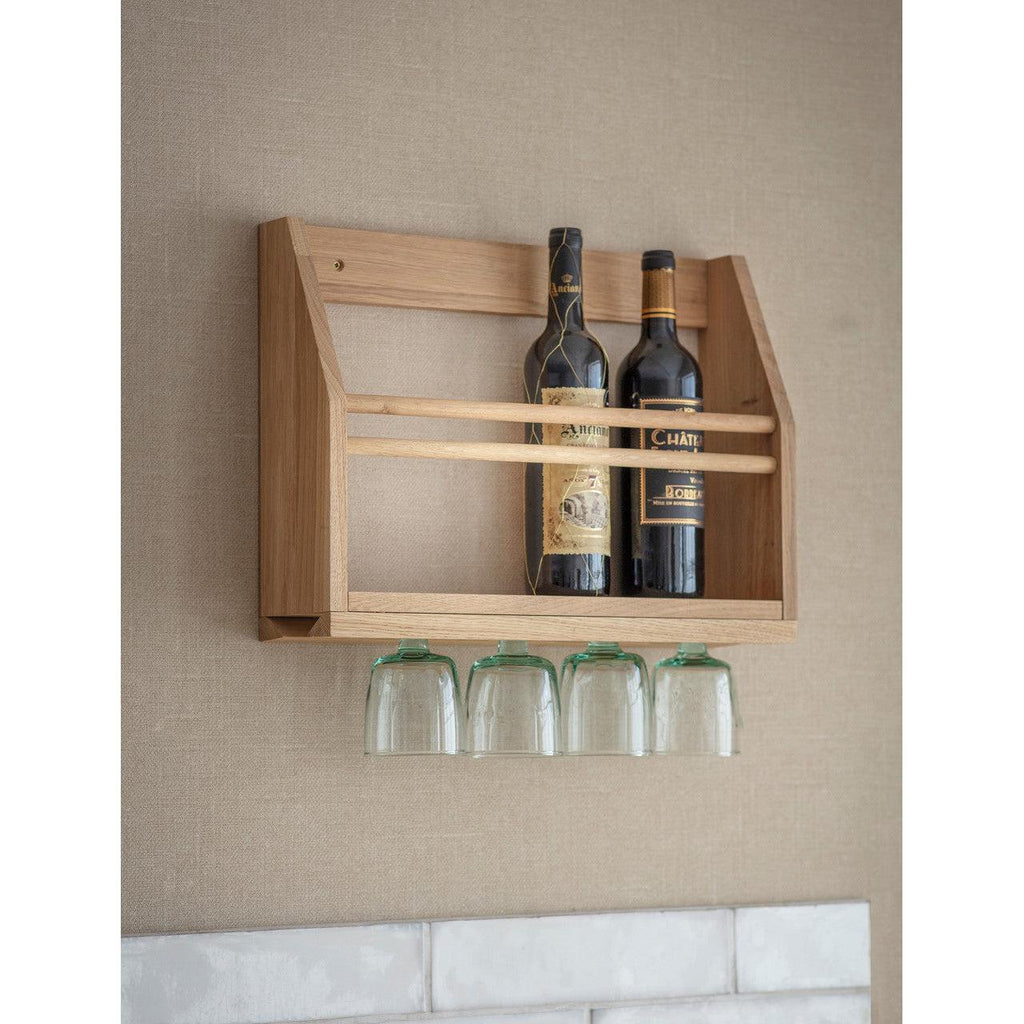 Hambledon Wine Glass Shelf - Oak