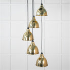 Hammered Brass Brindley Cluster Pendant | From The Anvil - Cluster Pendants - From The Anvil - Yester Home