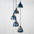Hammered Brass Brindley Cluster Pendant in Dusk | From The Anvil-Cluster Pendants-Yester Home