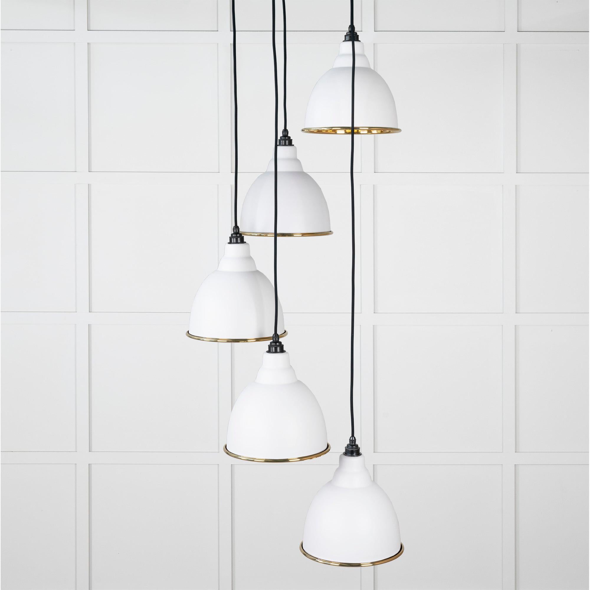 Hammered Brass Brindley Cluster Pendant in Flock | From The Anvil - Cluster Pendants - From The Anvil - Yester Home