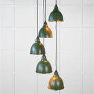 Hammered Brass Brindley Cluster Pendant in Heath | From The Anvil-Cluster Pendants-Yester Home