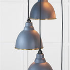 Hammered Brass Brindley Cluster Pendant in Slate | From The Anvil - Cluster Pendants - From The Anvil - Yester Home