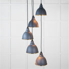 Hammered Brass Brindley Cluster Pendant in Slate | From The Anvil - Cluster Pendants - From The Anvil - Yester Home