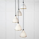 Hammered Brass Brindley Cluster Pendant in Teasel | From The Anvil-Cluster Pendants-Yester Home