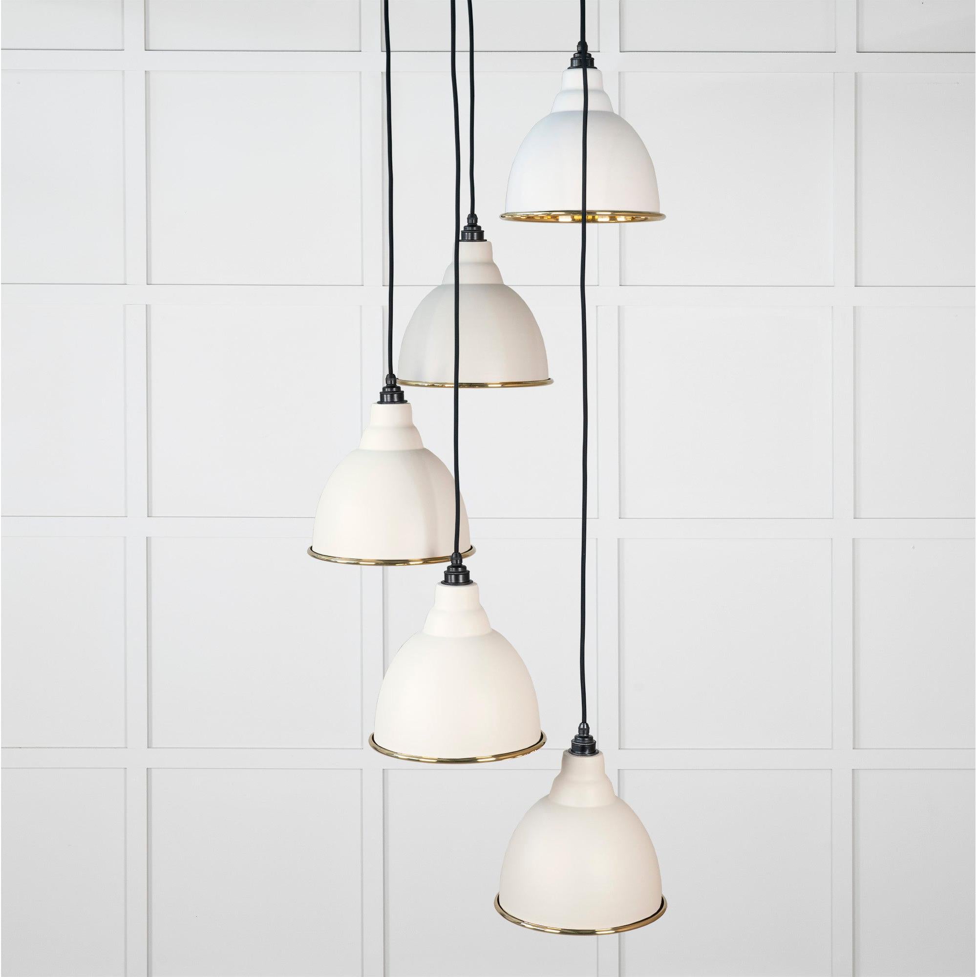 Hammered Brass Brindley Cluster Pendant in Teasel | From The Anvil - Cluster Pendants - From The Anvil - Yester Home