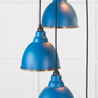 Hammered Brass Brindley Cluster Pendant in Upstream | From The Anvil-Cluster Pendants-Yester Home