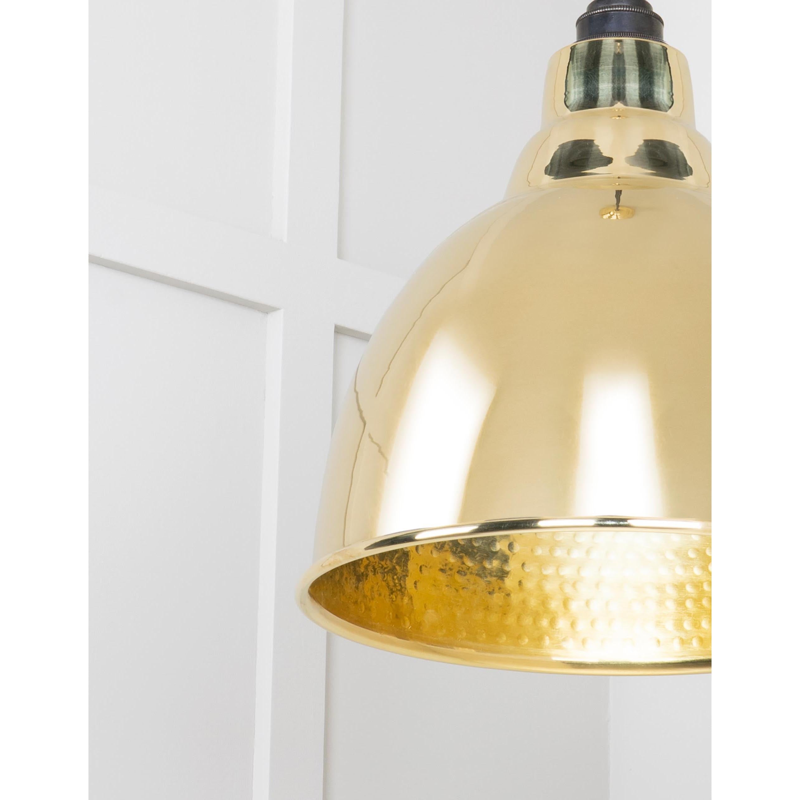 Hammered Brass Brindley Pendant | From The Anvil - Brindley - From The Anvil - Yester Home