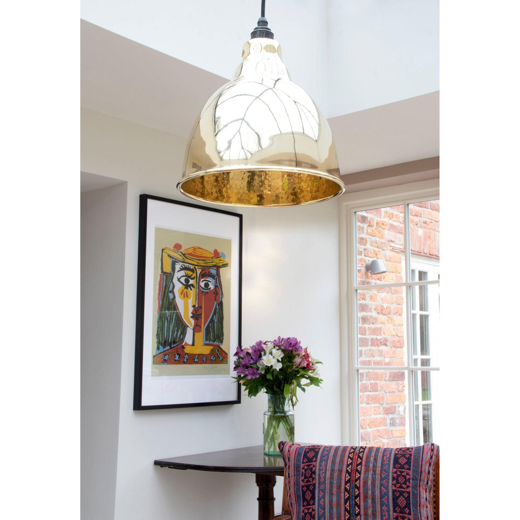Hammered Brass Brindley Pendant | From The Anvil-Brindley-Yester Home