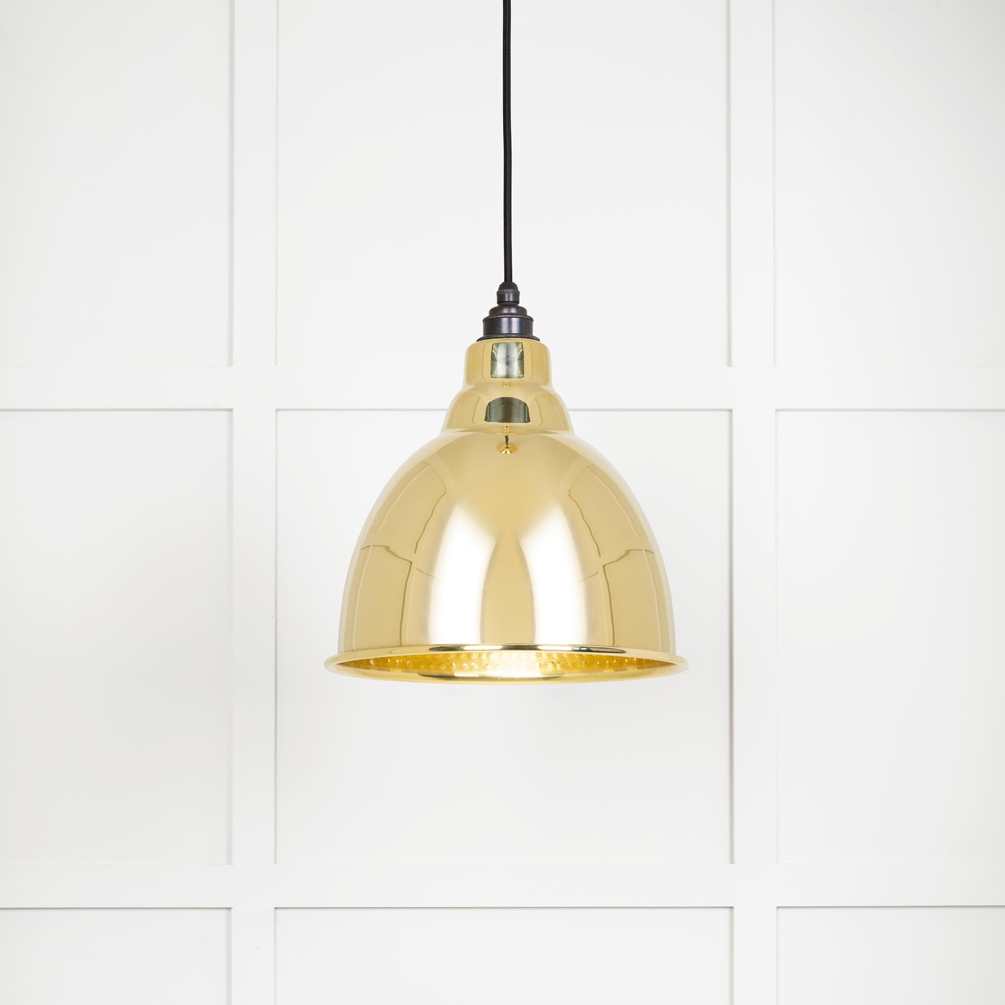 Hammered Brass Brindley Pendant | From The Anvil - Brindley - From The Anvil - Yester Home