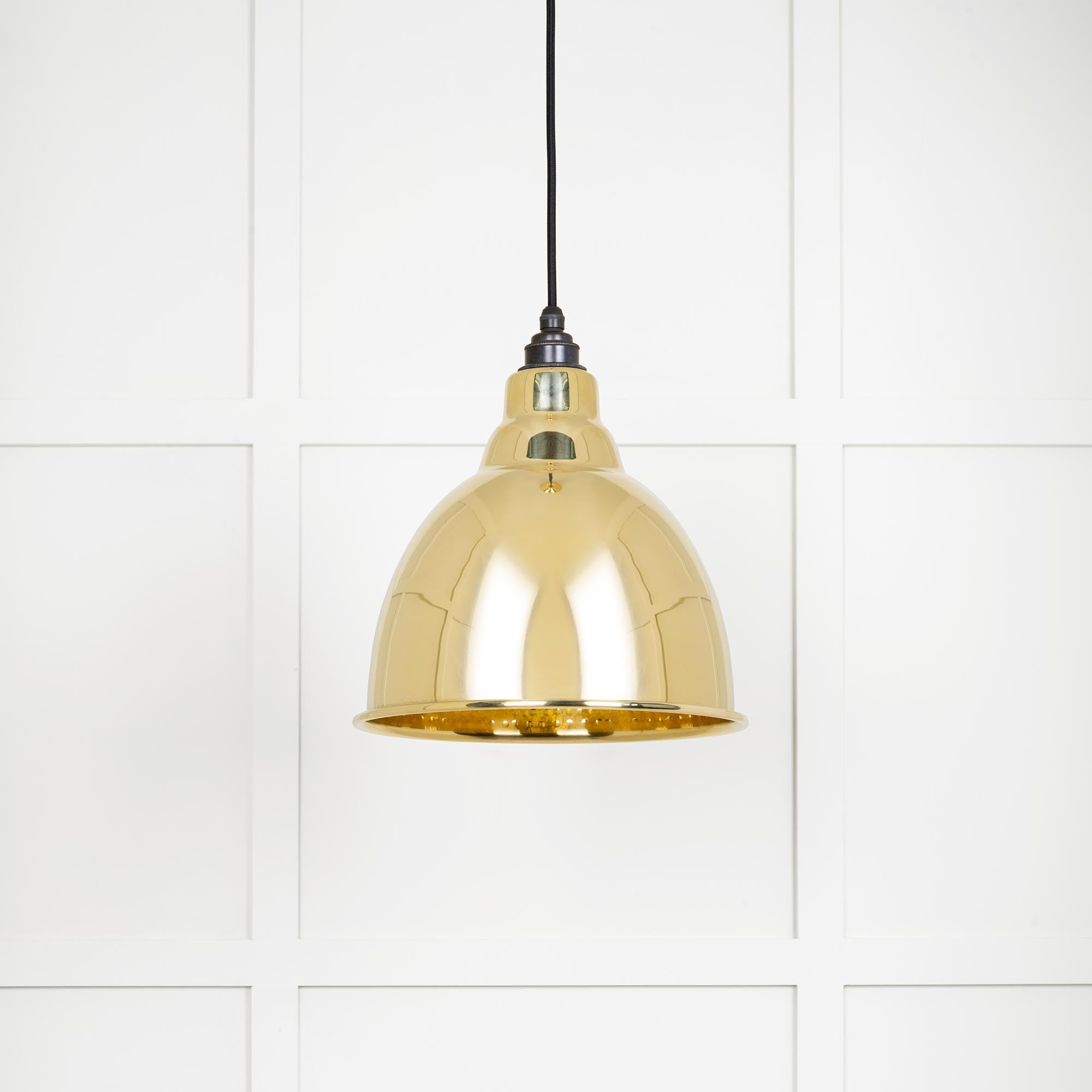 Hammered Brass Brindley Pendant | From The Anvil - Brindley - From The Anvil - Yester Home