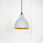 Hammered Brass Brindley Pendant in Birch | From The Anvil - Brindley - From The Anvil - Yester Home