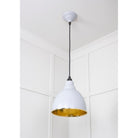 Hammered Brass Brindley Pendant in Birch | From The Anvil - Brindley - From The Anvil - Yester Home
