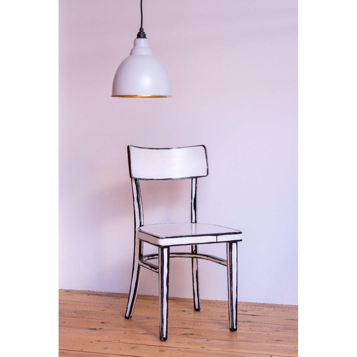 Hammered Brass Brindley Pendant in Birch | From The Anvil-Brindley-Yester Home