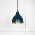 Hammered Brass Brindley Pendant in Dusk | From The Anvil - Brindley - From The Anvil - Yester Home