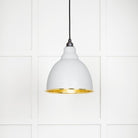 Hammered Brass Brindley Pendant in Flock | From The Anvil - Brindley - From The Anvil - Yester Home